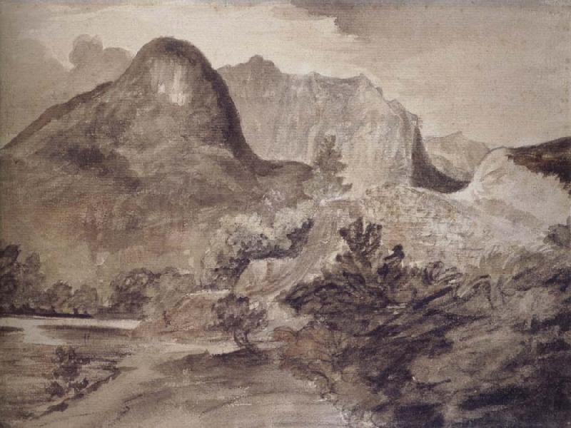 John Constable The Castle Rock,Borrowdale Germany oil painting art